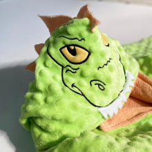 Load image into Gallery viewer, Dinosaur hooded bathrobe