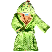 Load image into Gallery viewer, Dinosaur hooded bathrobe
