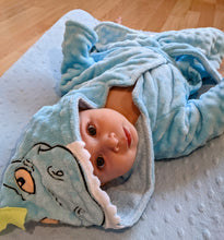 Load image into Gallery viewer, Dinosaur hooded bathrobe