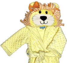 Load image into Gallery viewer, Lion hooded bathrobe

