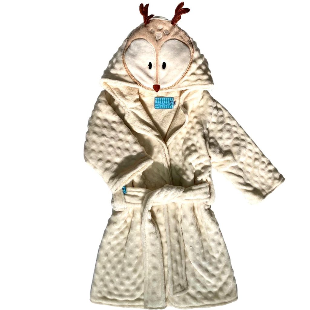 Deer hooded bathrobe