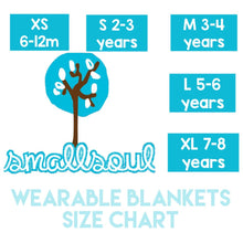 Load image into Gallery viewer, Gray with Stars Wearable Blanket

